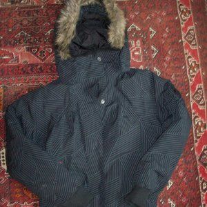 Black Ski Jacket Parka imported Stadium AB "Warp" Sweden Women's Small (158cm)